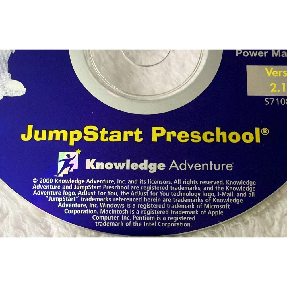 Jump Start Around The World Preschool Deluxe PC CD ROM Ver 2.11o Vtg Game Learn